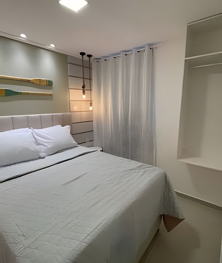 Apartamento térreo com piscina