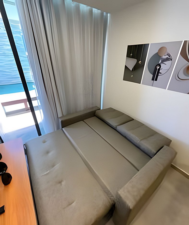 Apartamento térreo com piscina